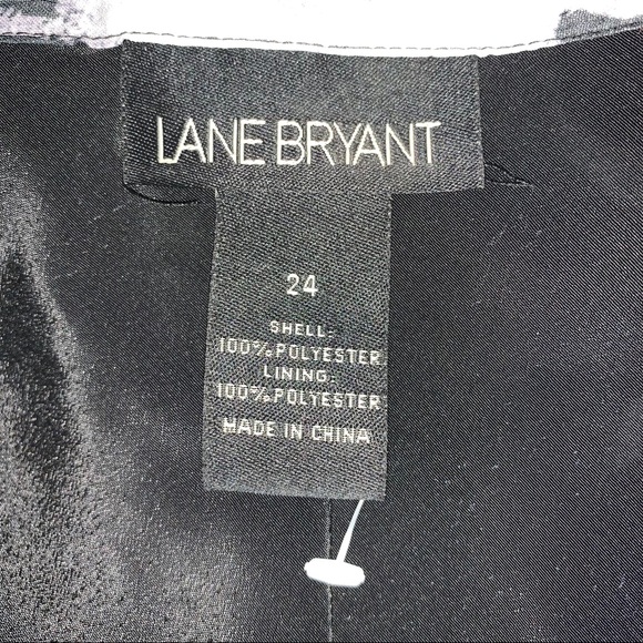 Lane Bryant Grey Purple Animal Print Uneven Skirt B4/2 - Picture 7 of 7